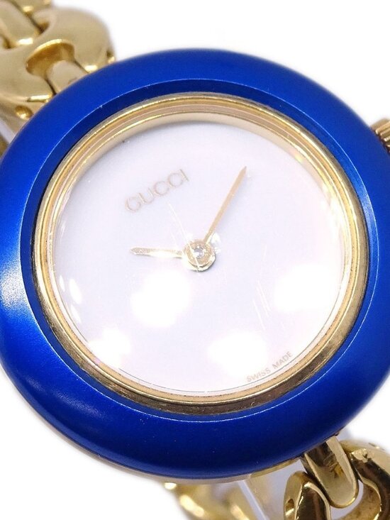 Gucci 11/12.2 Change Bezel Chameleon Quartz Watch SS 117877 main image 9